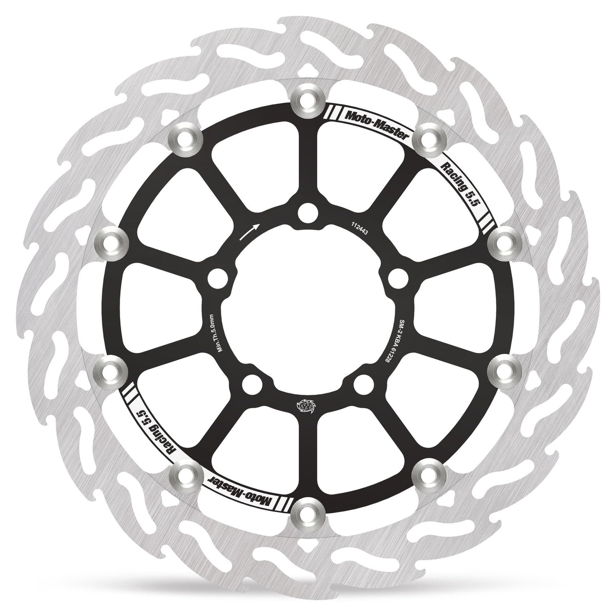 Moto-Master Bremsscheibe Flame vorn rechts schwim. Racing Flame - 5,5mm Ø 310 mm | LK 100,5 mm (Art. m112443)