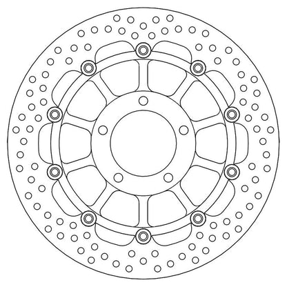 Moto-Master Bremsscheibe Halo vorn schwimmend mit ABE Ø 320 mm | LK 100,5 mm (Art. m113133)