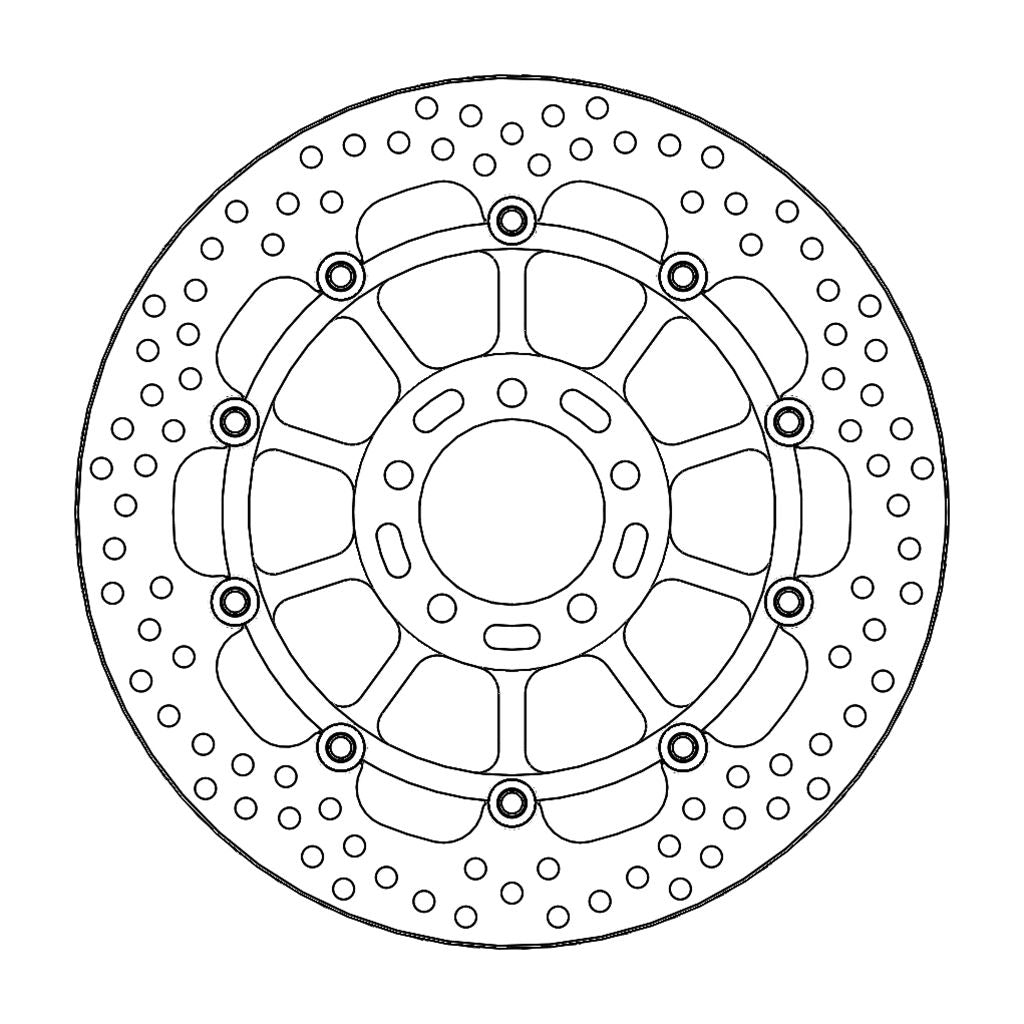 Moto-Master Bremsscheibe Halo vorn schwimmend mit ABE Ø 330 mm | LK 90 mm (Art. m113202)
