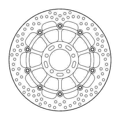 Moto-Master Bremsscheibe Halo vorn schwimmend mit ABE Ø 330 mm | LK 90 mm (Art. m113202)