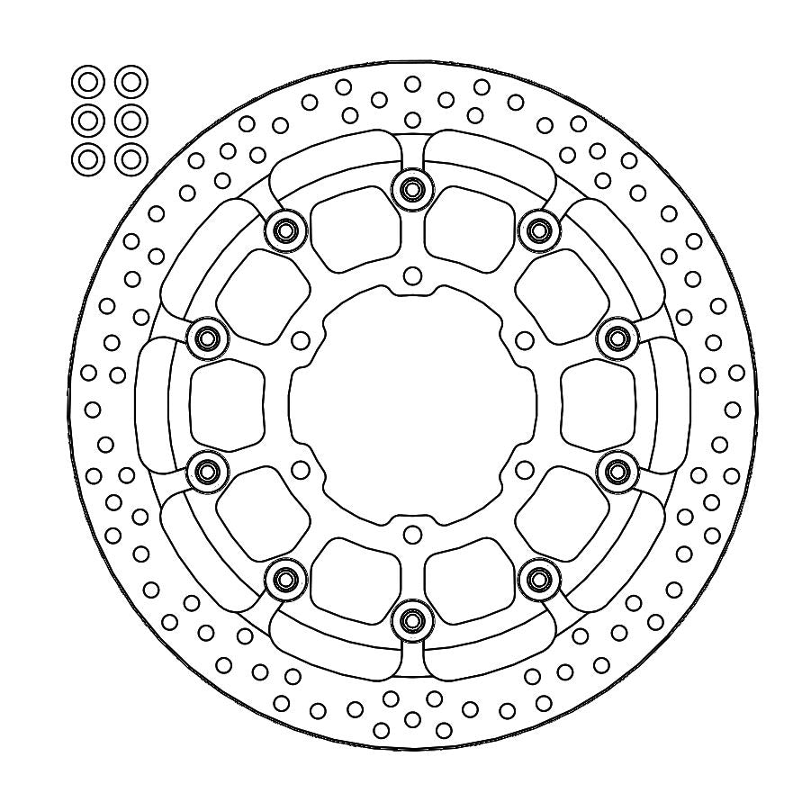 Moto-Master Bremsscheibe Halo T-Floater Racing 6,0mm