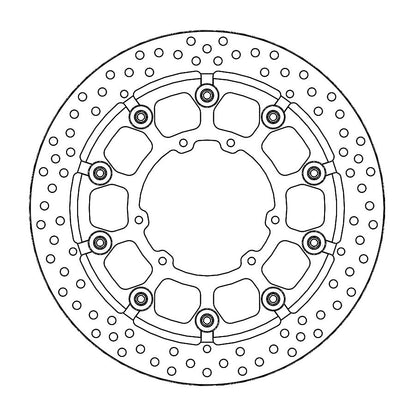 Moto-Master Bremsscheibe Halo T-Floater Supermoto Racing 300 Ø 300 mm | LK 117 mm | 6 Loch