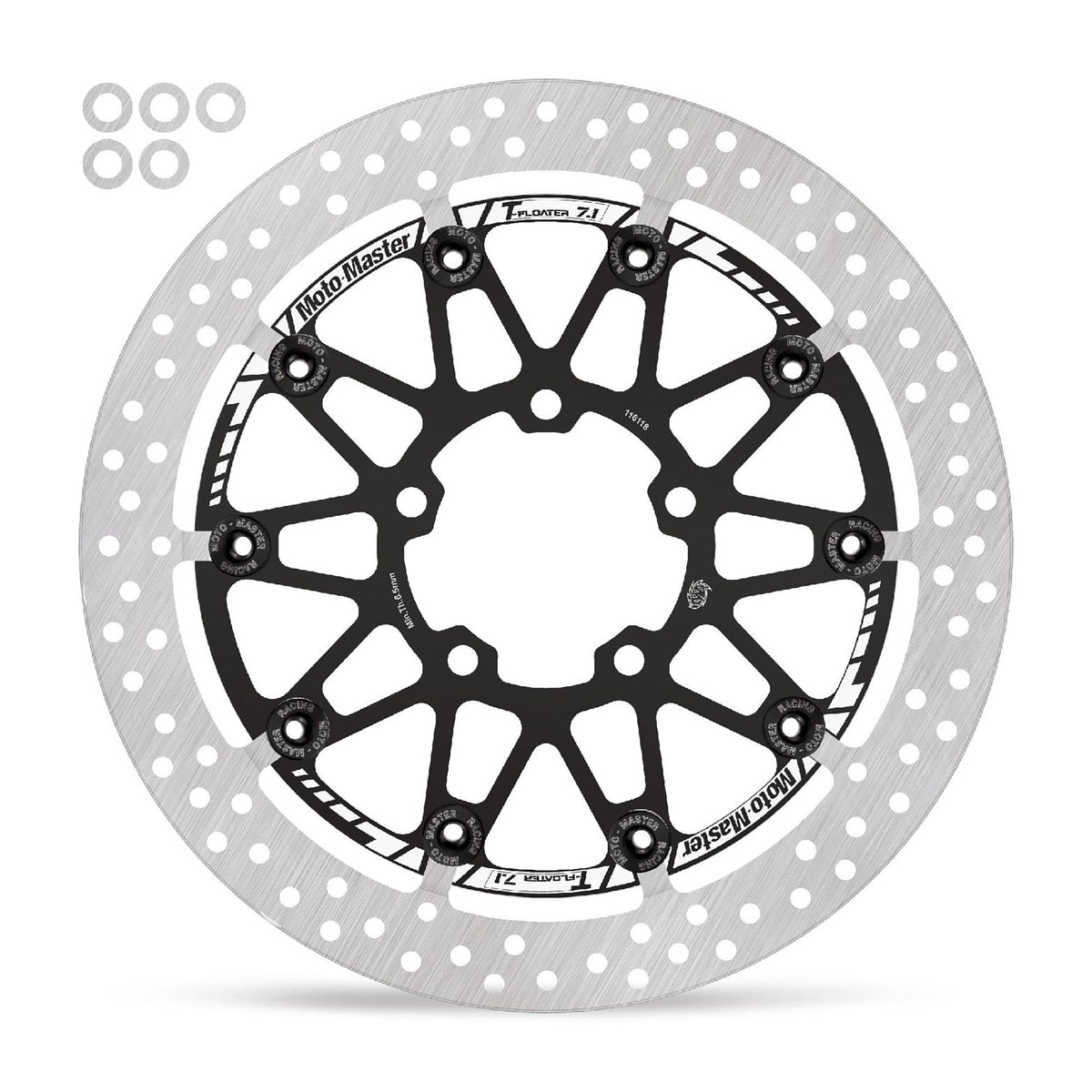 Moto-Master Bremsscheibe Halo T-Floater Racing - 7,1 mm Ø 330 mm | LK 100 mm