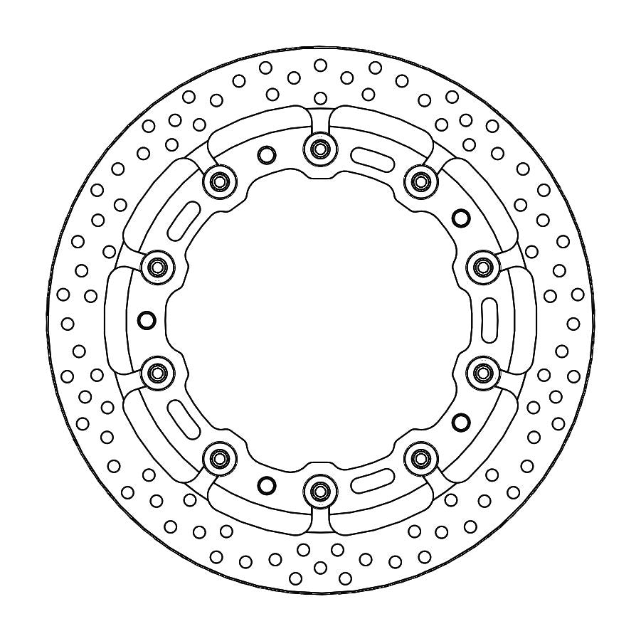 Moto-Master Bremsscheibe Halo T-Floater Racing - 6,0 mm Ø 320 mm | LK 203 mm (Art. m117058)