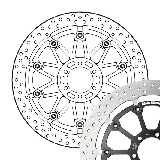 Moto-Master Bremsscheibe Halo T-Floater Racing - 7,1 mm Ø 330 mm | LK 80 mm