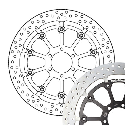 Moto-Master Bremsscheibe Halo T-Floater Racing - 6,0 mm PVM Rad