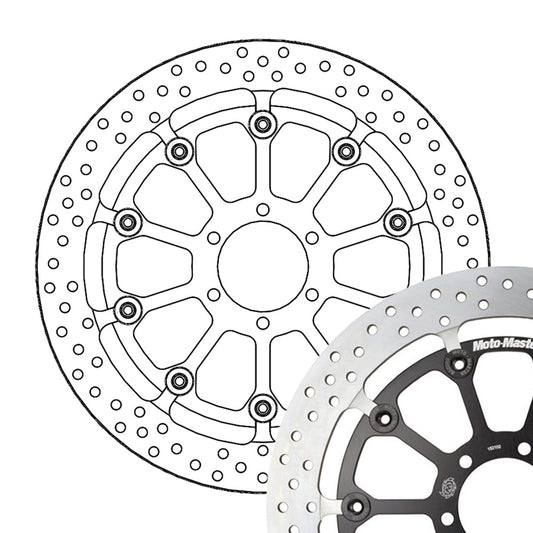 Moto-Master Bremsscheibe Halo T-Floater Racing - 6,0 mm PVM Rad