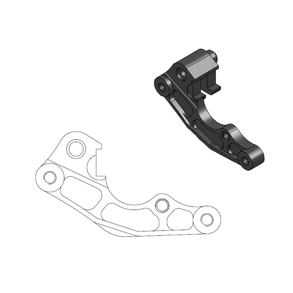 Moto-Master Bremssattel-Adapter Oversize MX 260 mm Ø (Art. m211004)