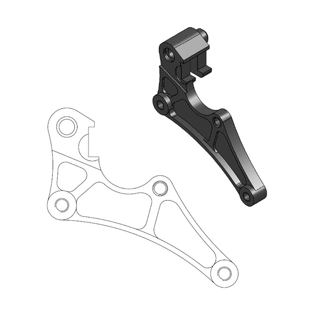 Moto-Master Bremssattel-Adapter Supermoto Street Adapter 320 mm Ø (Art. m211009)