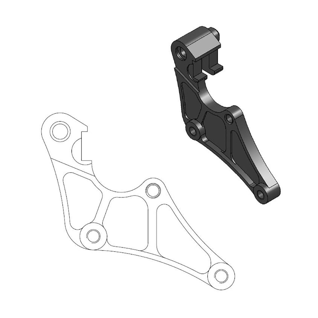 Moto-Master Bremssattel-Adapter Supermoto Street Adapter 320 mm Ø (Art. m211010)