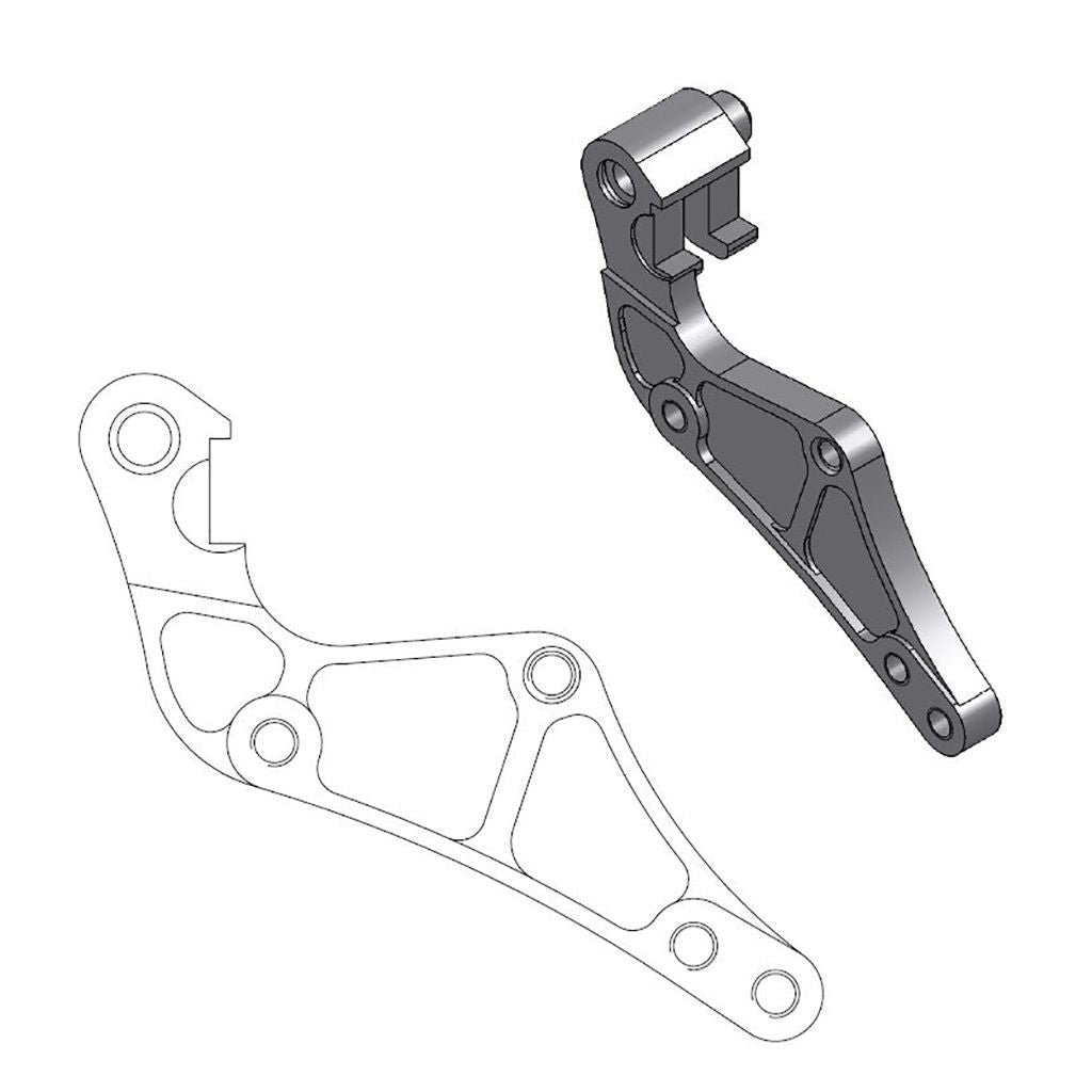 Moto-Master Bremssattel-Adapter Supermoto Street Adapter 320 mm Ø (Art. m211013)