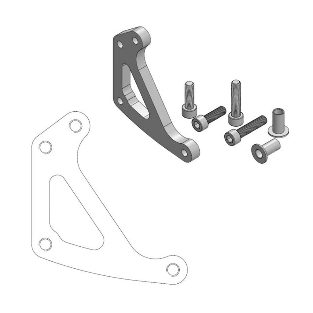 Moto-Master Bremssattel-Adapter Supermoto Racing Adapter 320 mm Ø (Art. m211035)