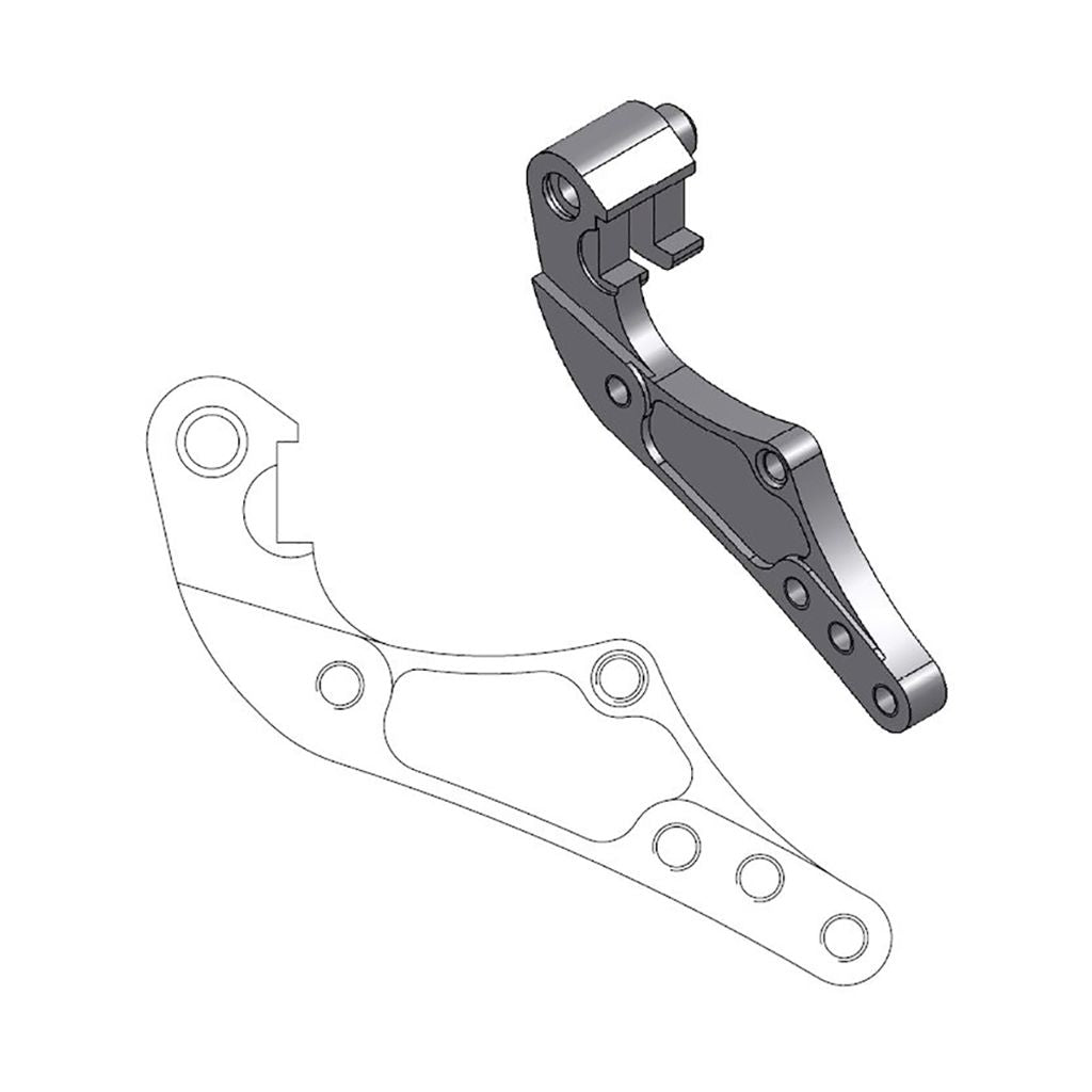Moto-Master Bremssattel-Adapter Oversize Dakar 298 mm Ø (Art. m211043)