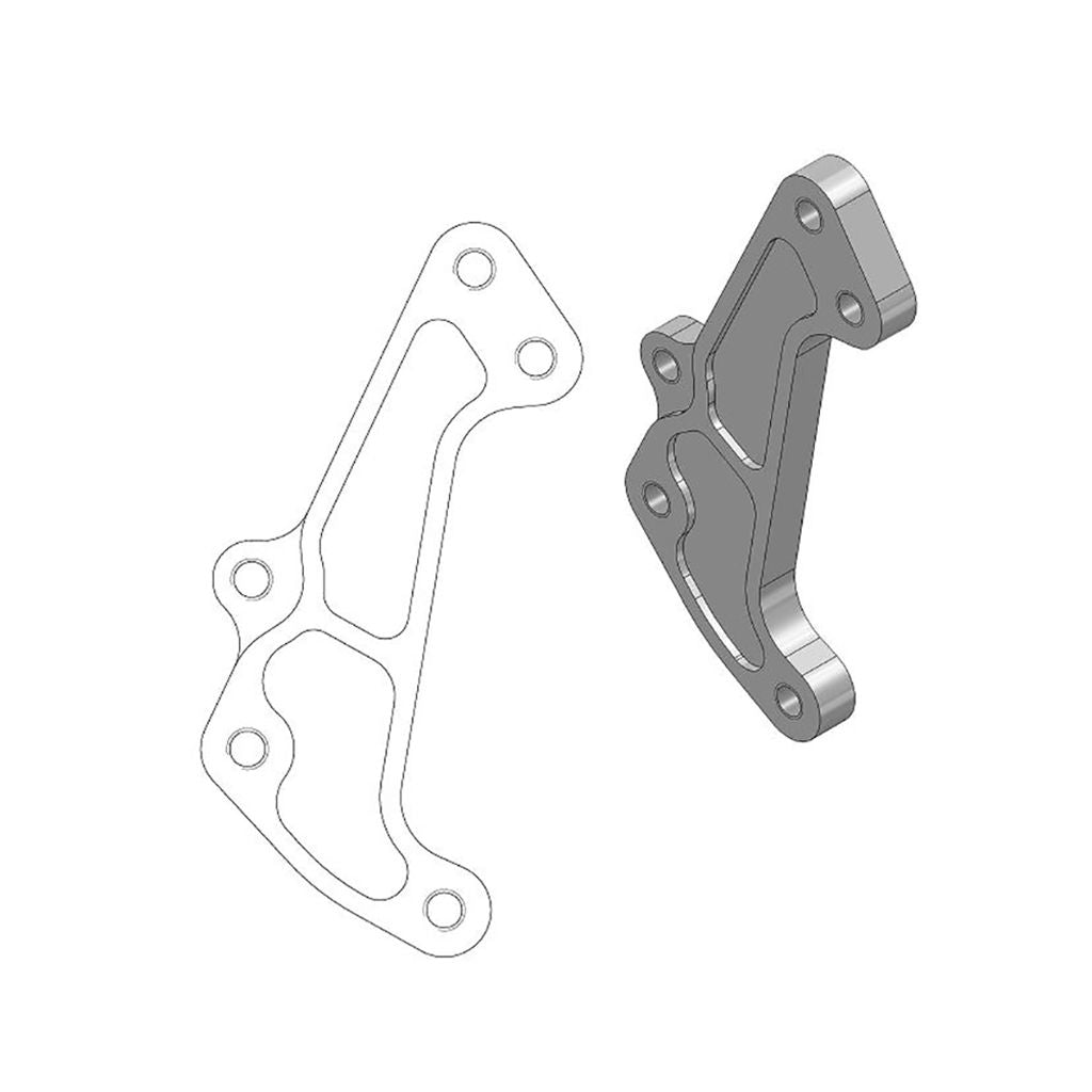 Moto-Master Bremssattel-Adapter Supermoto Racing Adapter 320 mm Ø (Art. m211065)