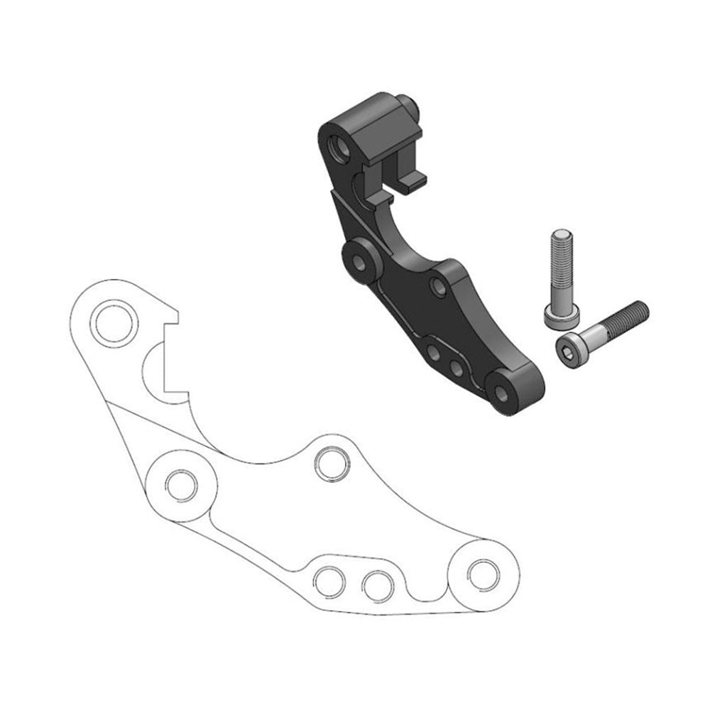 Moto-Master Bremssattel-Adapter Oversize Dakar 298 mm Ø (Art. m211070)