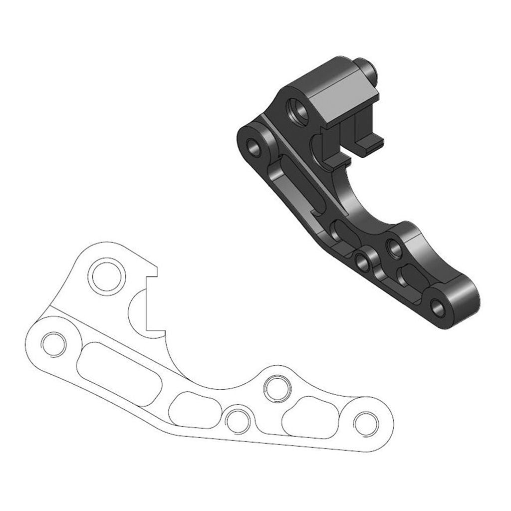 Moto-Master Bremssattel-Adapter Oversize MX 270 mm Ø (Art. m211079)