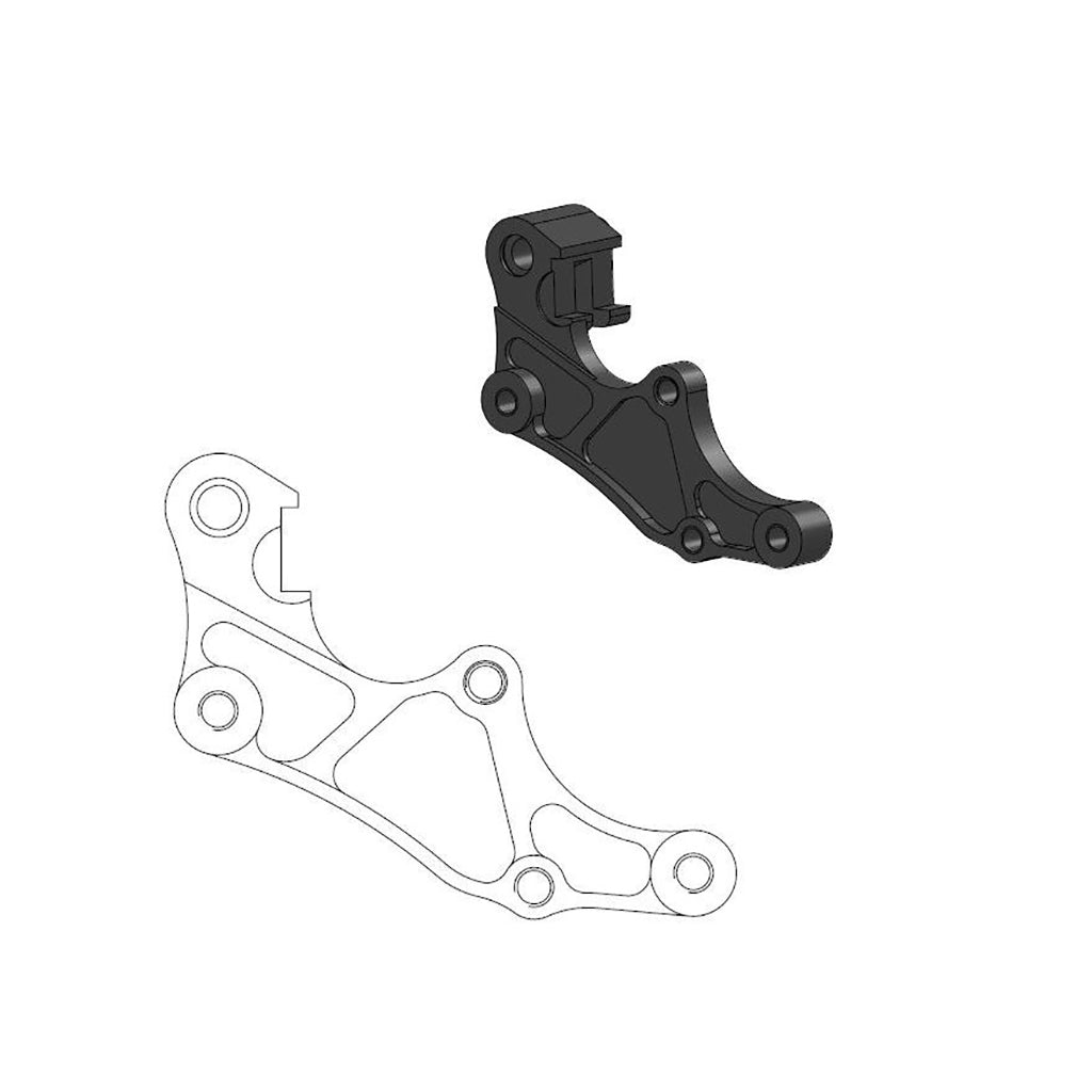 Moto-Master Bremssattel-Adapter Supermoto Street Adapter 320 mm Ø (Art. m211090)