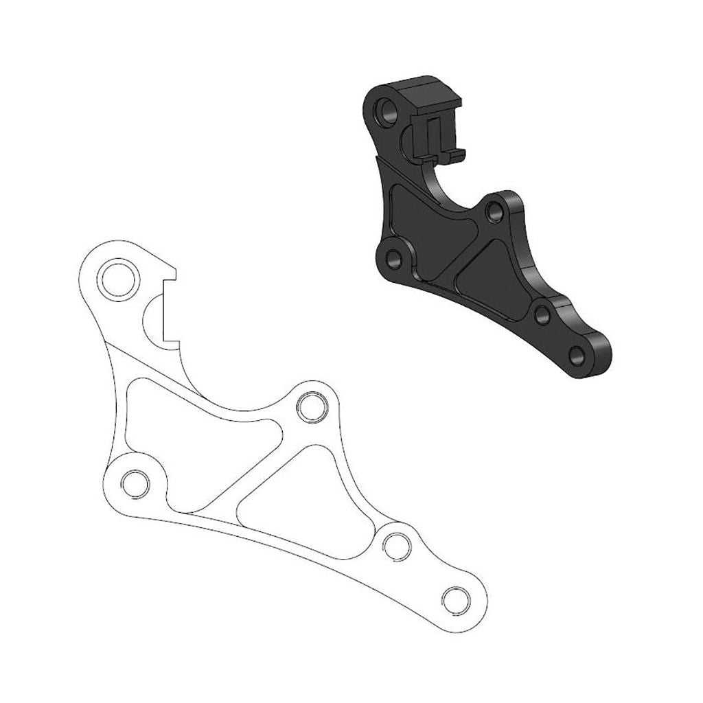 Moto-Master Bremssattel-Adapter Supermoto Street Adapter 320 mm Ø (Art. m211091)