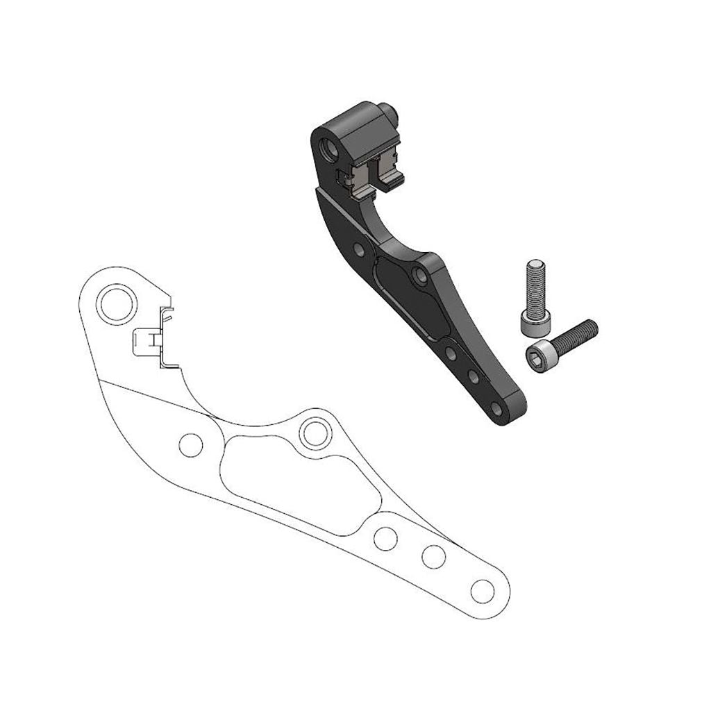 Moto-Master Bremssattel-Adapter Oversize Dakar 298 mm Ø passt an Magura Bremssattel