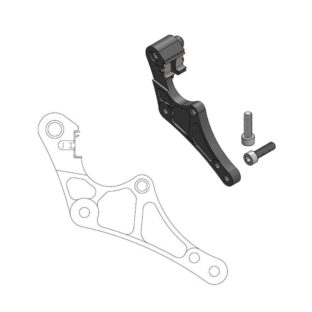 Moto-Master Bremssattel-Adapter Supermoto Street Adapter 320 mm Ø (Art. m211097)