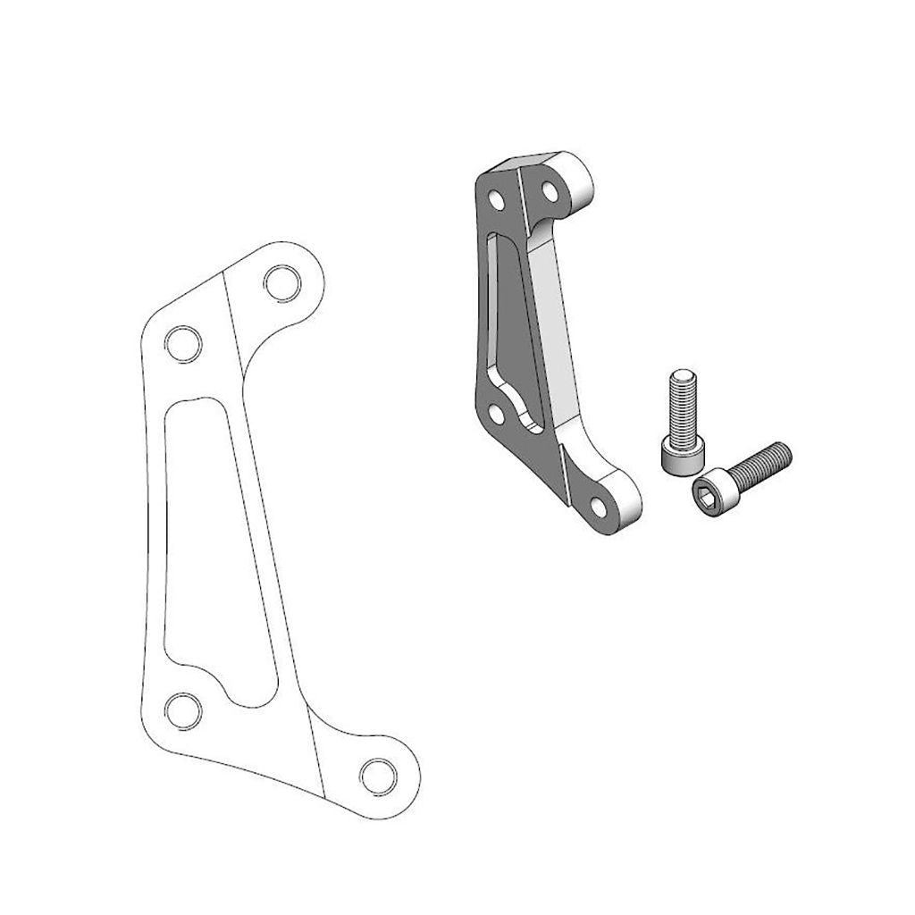 Moto-Master Bremssattel-Adapter Supermoto Racing Adapter 300 mm Ø (Art. m211100)