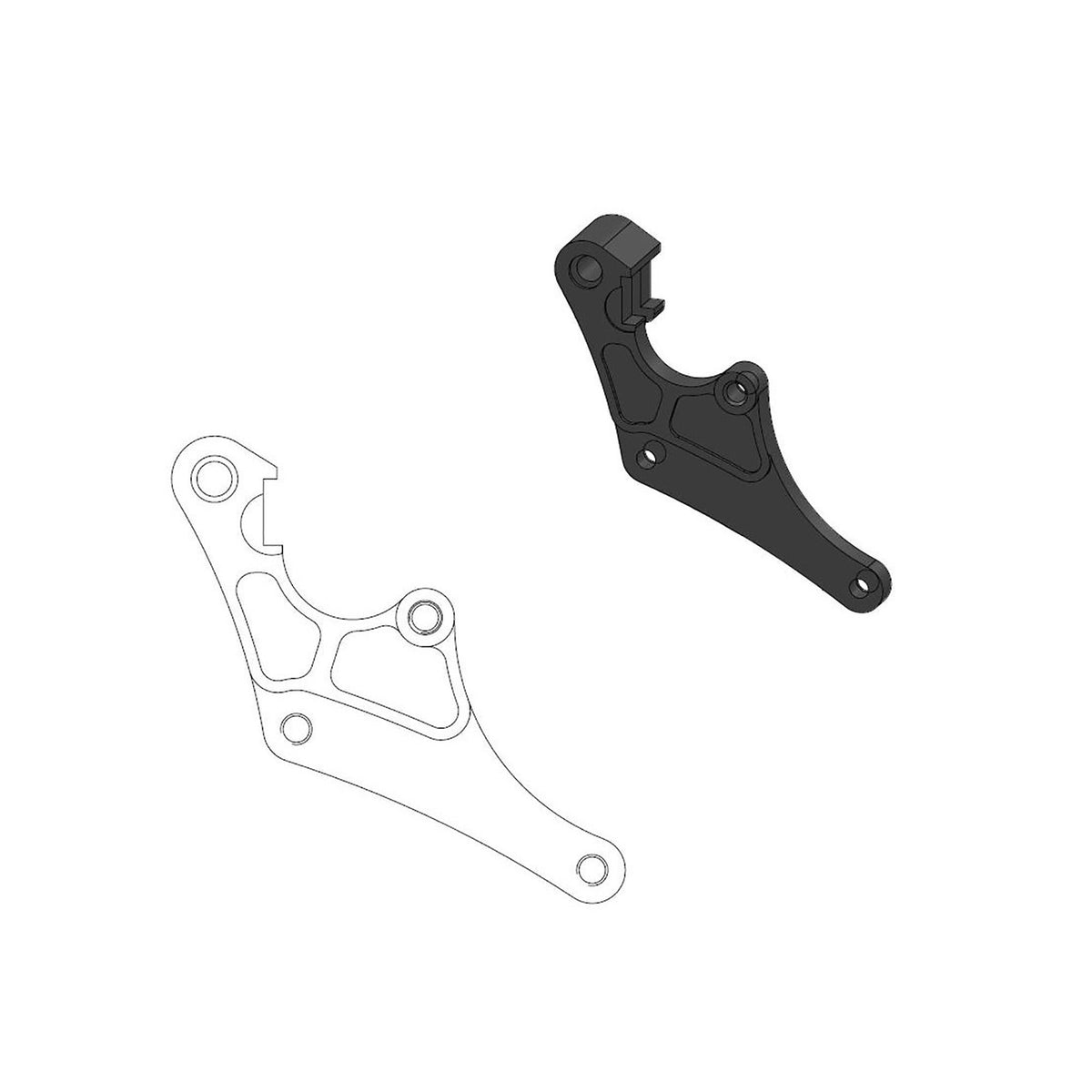 Moto-Master Bremssattel-Adapter Supermoto Mini Adapter 298 mm Ø (Art. m211105)