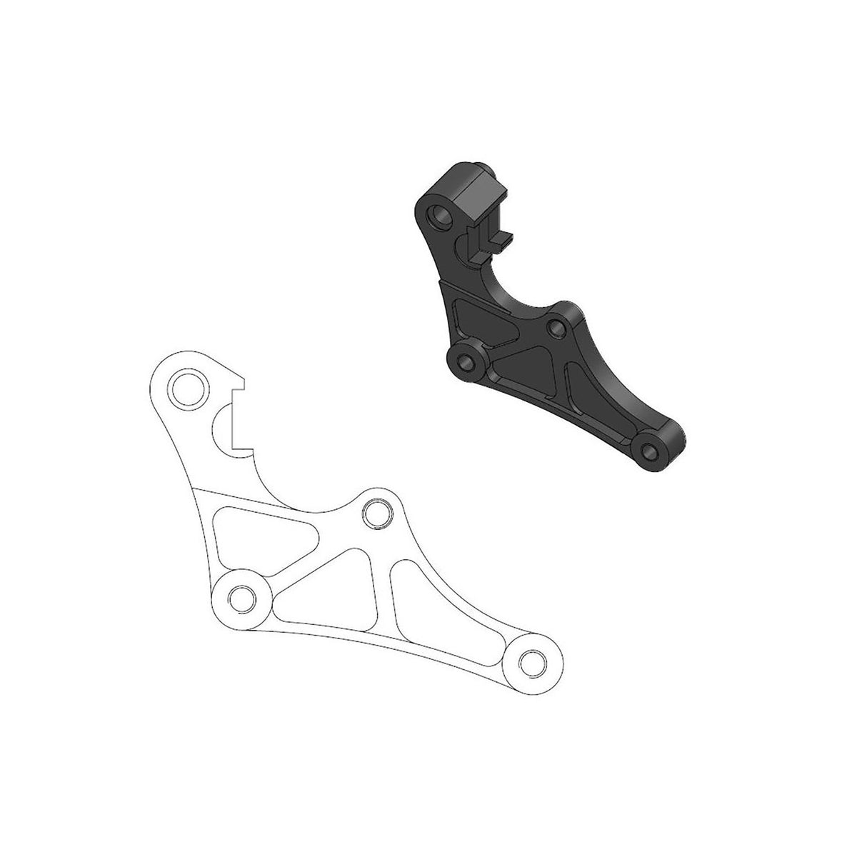 Moto-Master Bremssattel-Adapter Supermoto Mini Adapter 298 mm Ø (Art. m211106)