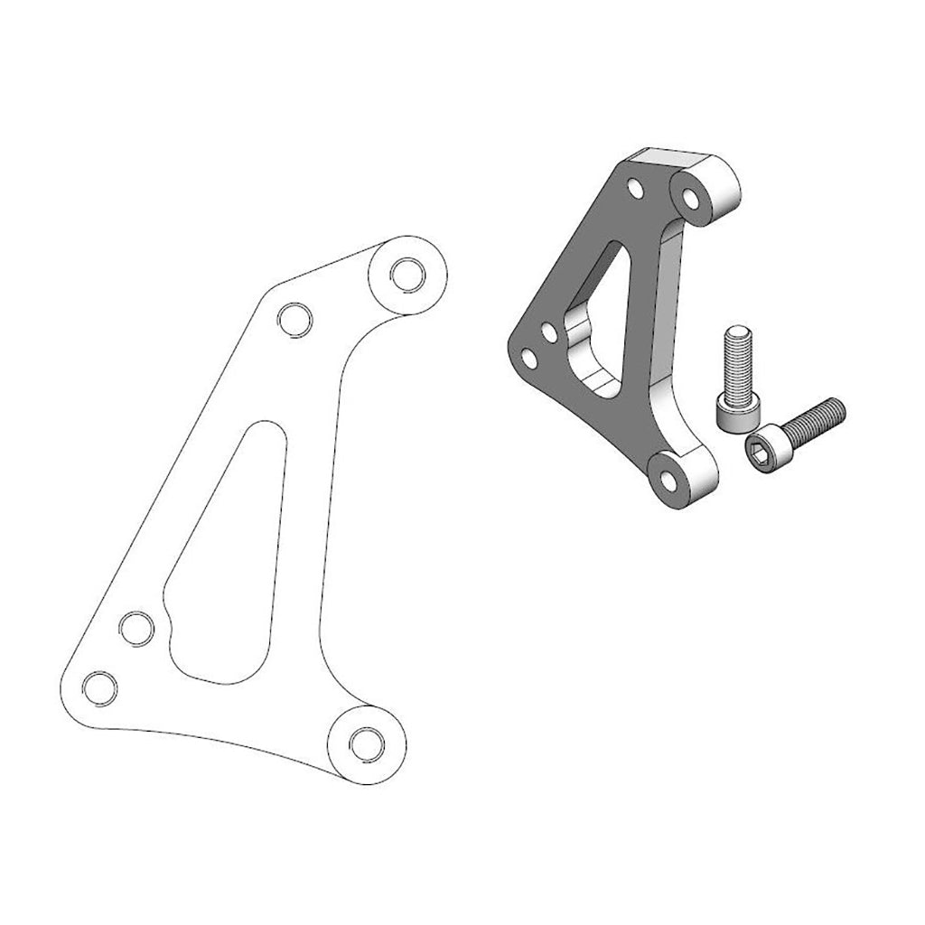Moto-Master Bremssattel-Adapter Supermoto Racing Adapter 320 mm Ø (Art. m211114)