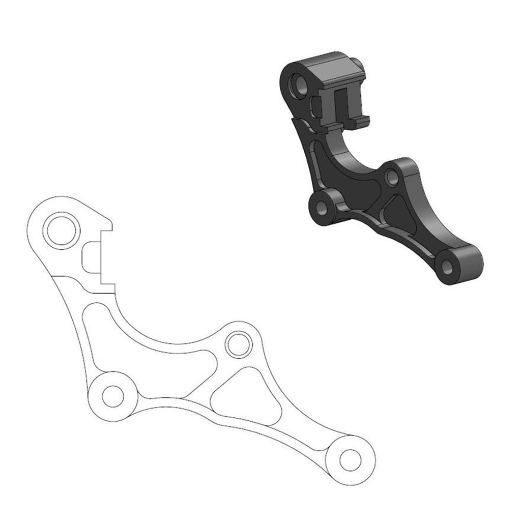 Moto-Master Bremssattel-Adapter Supermoto Street Adapter 320 mm Ø (Art. m211119)