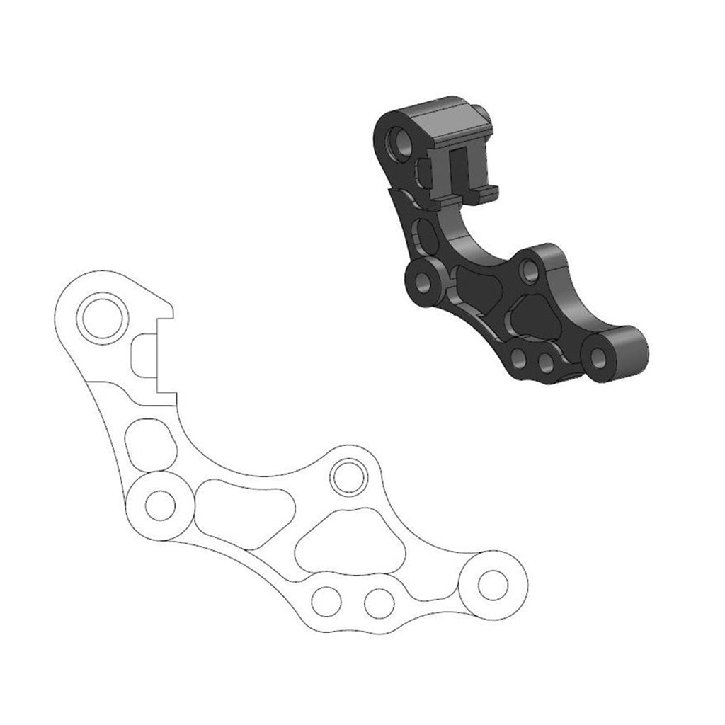 Moto-Master Bremssattel-Adapter Oversize Dakar 298 mm Ø (Art. m211120)