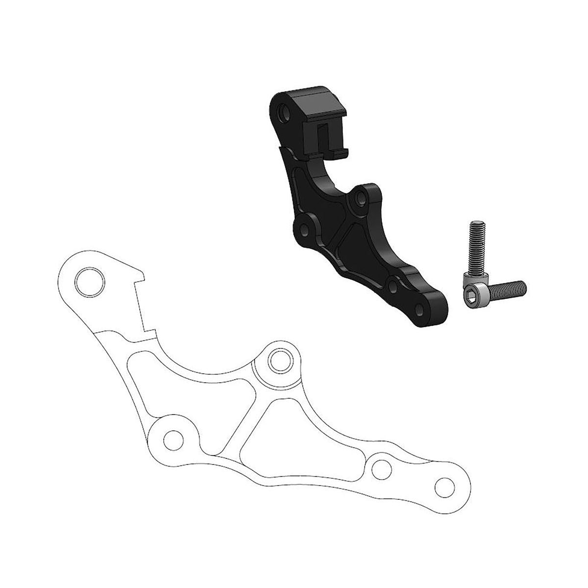 Moto-Master Bremssattel-Adapter Supermoto Street Adapter 320 mm Ø (Art. m211126)