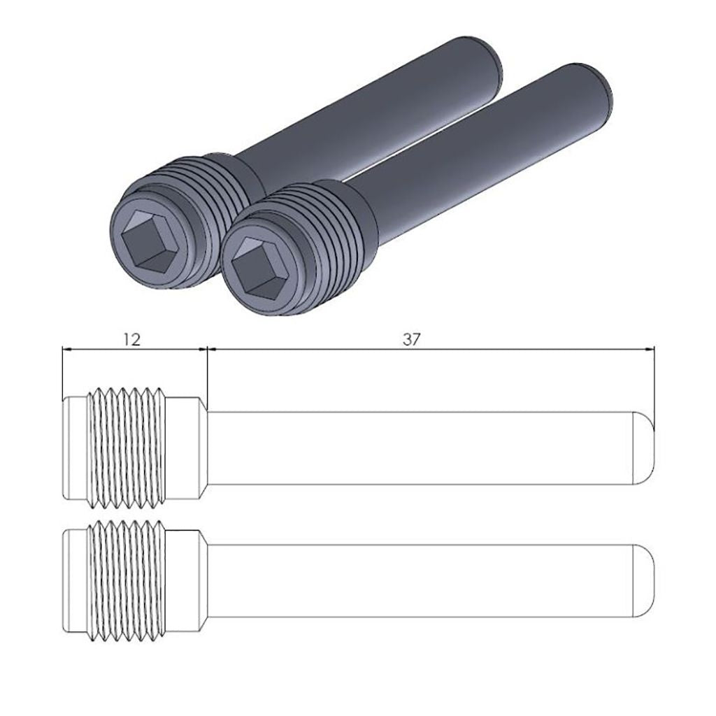 Moto-Master Bremsbelag Gleitstift (Art. m213040)