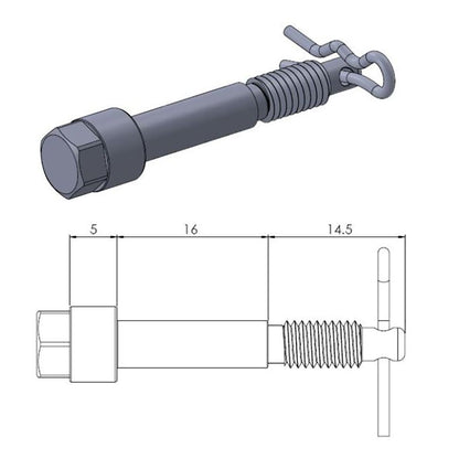 Moto-Master Bremsbelag Gleitstift (Art. m213041)