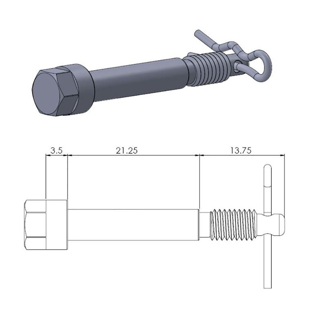 Moto-Master Bremsbelag Gleitstift (Art. m213045)