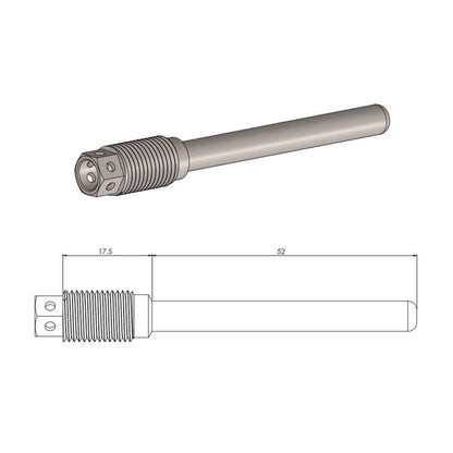 Moto-Master Bremsbelag-Gleitstift Racing hinten (Art. m213122)