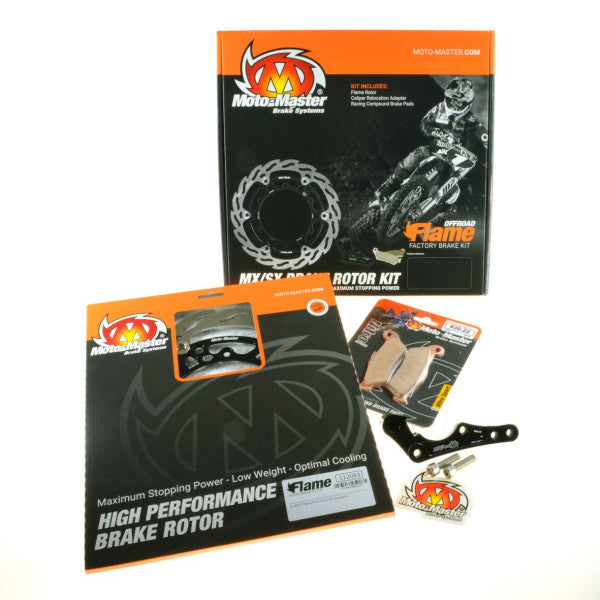 Moto-Master Oversize Kit 270mm Flame Bremsscheibe Adapter Beläge