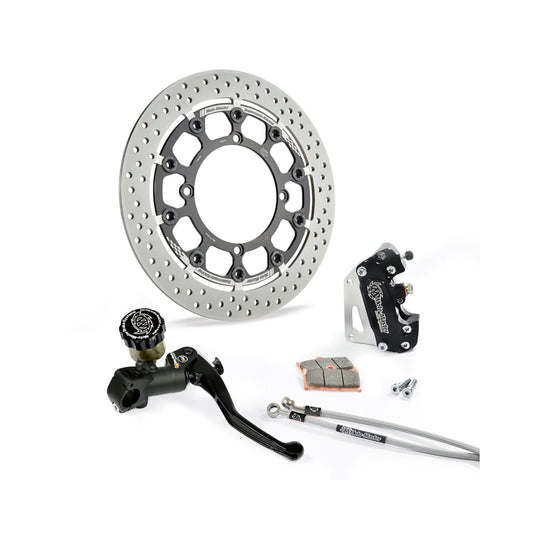 Moto-Master Supermoto Kit 320 Halo Bremsscheibe Bremssattel Bremspumpe (Art. m313084)