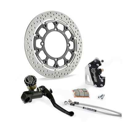 Moto-Master Supermoto Kit 320 Halo Bremsscheibe Bremssattel Bremspumpe (Art. m313095)