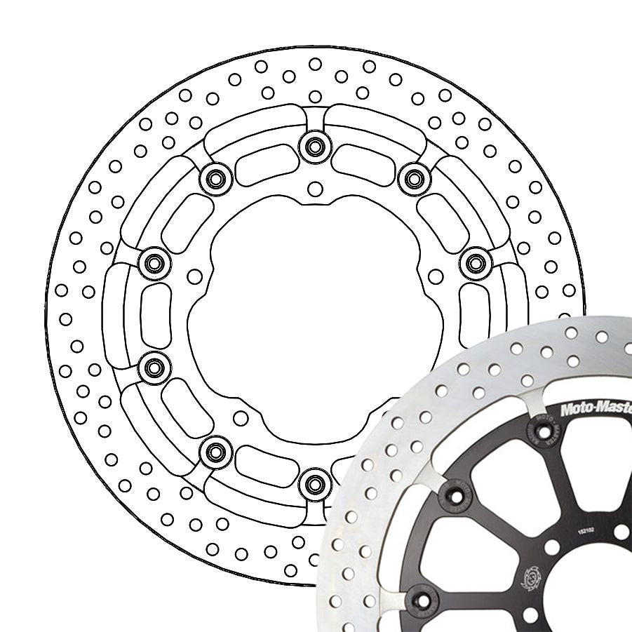 Moto-Master Bremsscheibe Halo T-Floater Racing Kit 320 - 6,0 mm Ø 320 mm | LK 150 mm