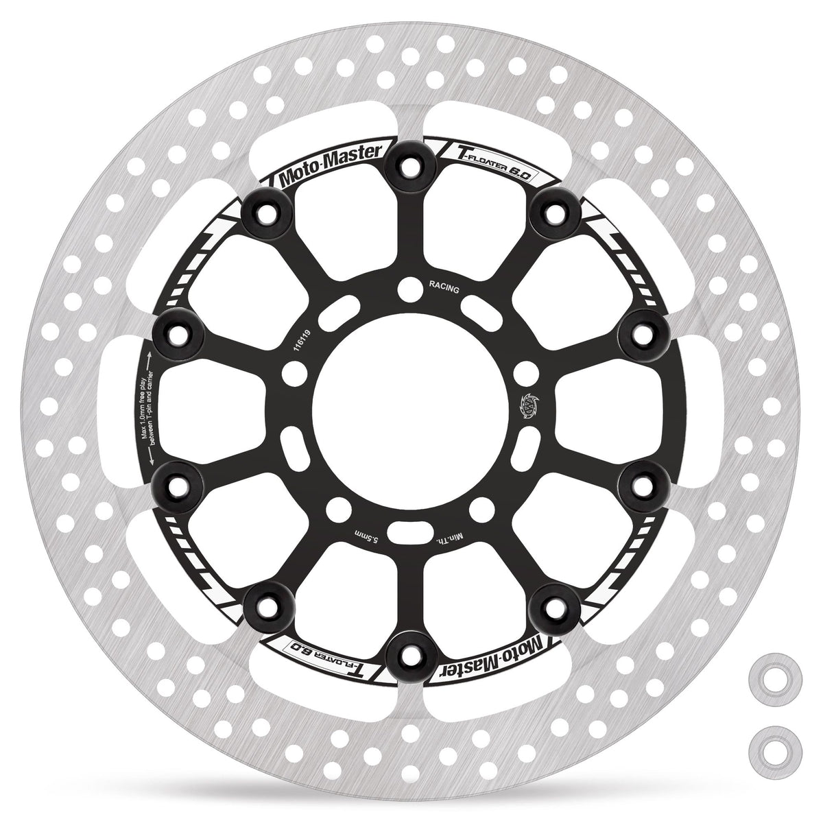 Moto-Master Bremsscheibe Halo T-Floater Racing Kit 320 - 6,0 mm Ø 320 mm | 6,0 mm stark
