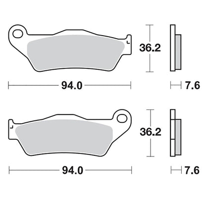 Moto-Master Bremsbelag RoadPRO Scooter MCB648
