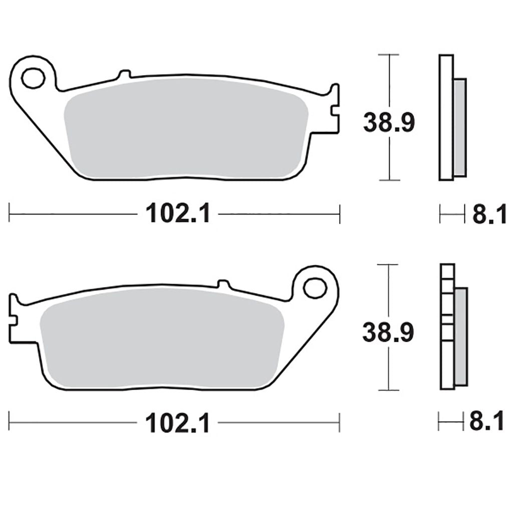 Moto-Master Bremsbelag RoadPRO Scooter MCB598