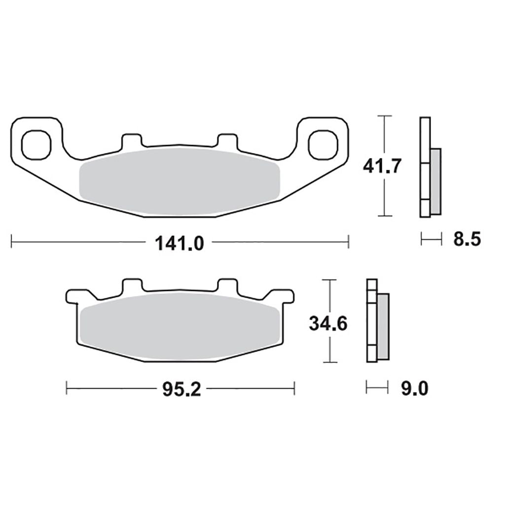 Moto-Master Bremsbelag RoadPRO Ceramic MCB569 (Art. m402104)