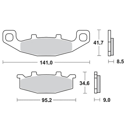 Moto-Master Bremsbelag RoadPRO Ceramic MCB569 (Art. m402104)