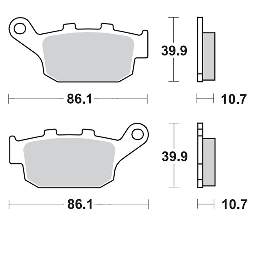 Moto-Master Bremsbelag RoadPRO Ceramic MCB585