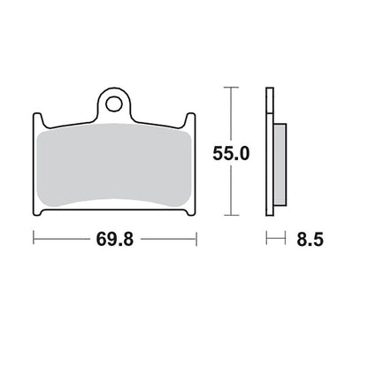 Moto-Master Bremsbelag RoadPRO Ceramic MCB595