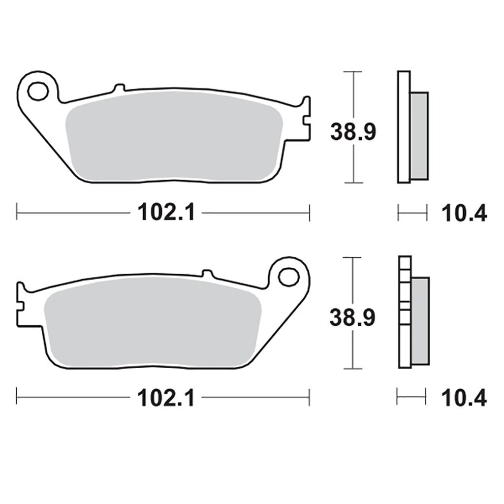 Moto-Master Bremsbelag RoadPRO Sinter hinten MCB631