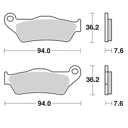 Moto-Master Bremsbelag RoadPRO Sinter hinten MCB648