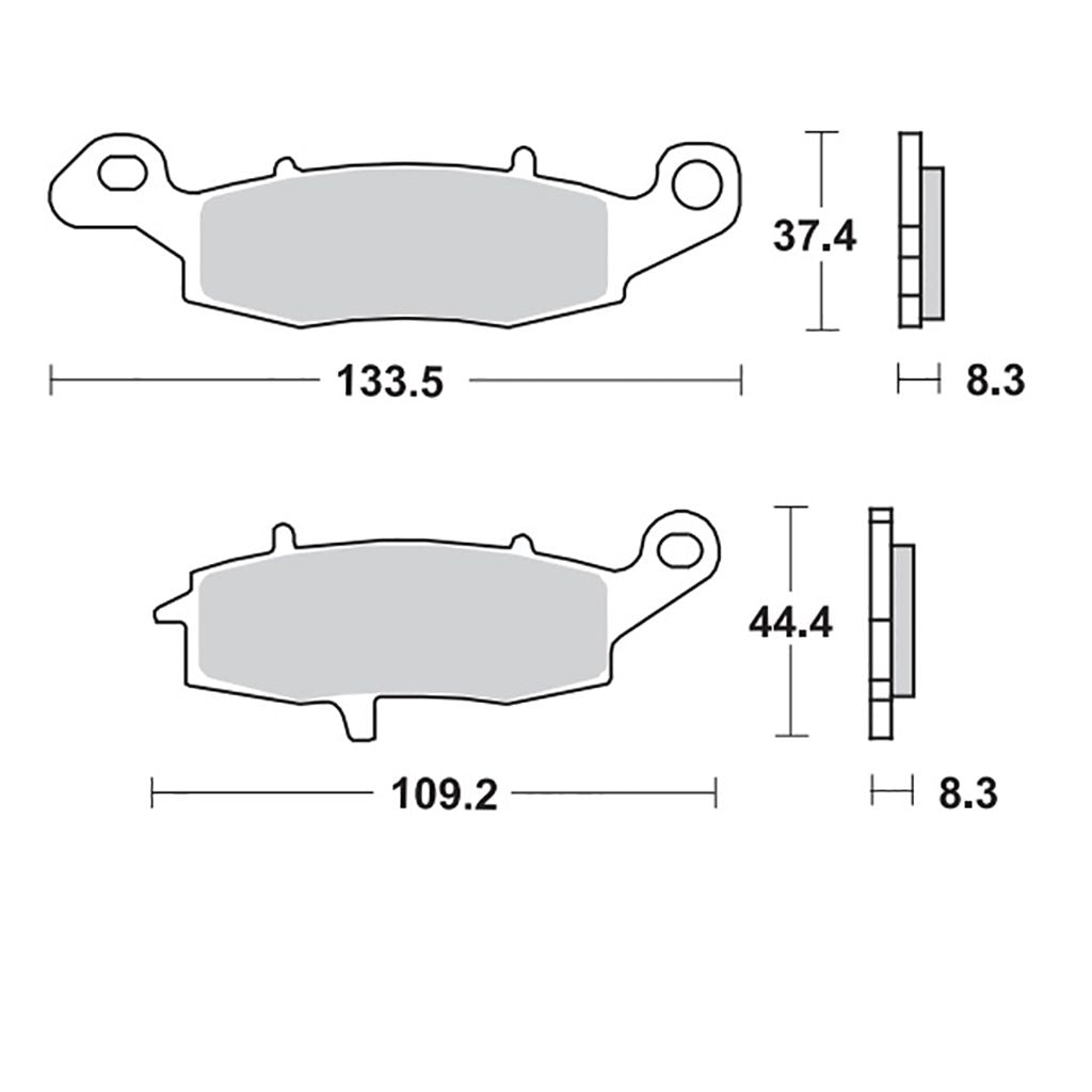 Moto-Master Bremsbelag RoadPRO Sinter hinten MCB681