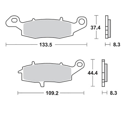 Moto-Master Bremsbelag RoadPRO Ceramic MCB681